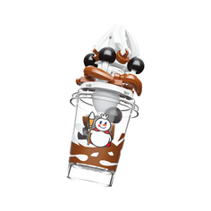 Конструктор 3Д JAKI Мороженое шоколадное, 56 дет JK23026