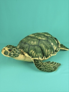 Мягкая игрушка Мэри Море Черепаха морская реалистичная, зеленый, 53 см