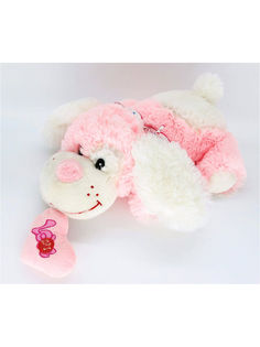 Мягкая игрушка Мэри Море Собачка, розовый, 30 см