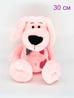 Мягкая игрушка Мэри Море Собачка поет Верную собаку, розовый, 36 см