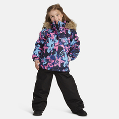 Комплект верхней одежды детский Huppa MARVEL, 34186-темно-синий с цветами, черный, 110