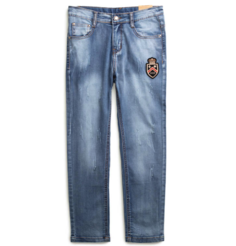 Джинсы детские PlayToday 193109, синий, 152