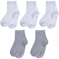 Носки для мальчиков ХОХ 5-D-1425 цв. белый; серый р. 26-28