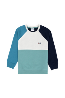 Свитшот детский US Polo Assn G083SZ0820MOKUKIDS_VR033, бирюзовый; темно-синий, 98