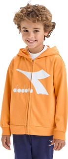 Толстовка детская Diadora JU.HOODIE FZ, Оранжевый, 128