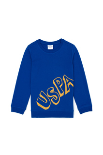 Свитшот детский US Polo Assn G083SZ0820NIKUJAGA-E_VR045, синий, 134