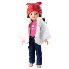 Одежда Кукла Пупс для куклы Paola Reina 34см Шуба, шапка, кофточка и джинсы КуклаПупс