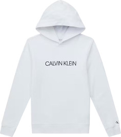 Худи детское Calvin Klein Institutional Logo Hoodie белый 110