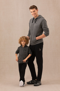 Толстовка детская US Polo Assn G083SZ0820ERMANKIDS23K-E_VR081, темно-серый, 98