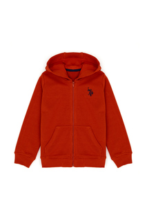Толстовка детская US Polo Assn G083SZ0820ERMANKIDS23K-E_VR031, кирпичный, 140