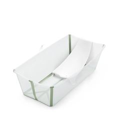 Ванночка с горкой Stokke Flexi Bath Макси Bundle Transparent Green, прозрачный/зеленый