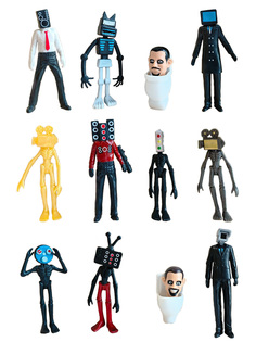 Фигурки StarFriend Скиби Туалет Skibidi Toilet 12 в 1 неподвижные 6-11,5 см