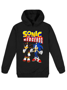 Худи детское StarFriend Соник Sonic the Hedgehog, черный, 134