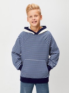 Худи ACOOLA 20100580001, синий, белый, 146, для мальчиков