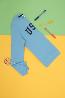 Свитшот детский US Polo Assn G083SZ0820ATECA23K-E_VR036, голубой, 104