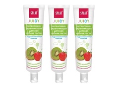 Детская зубная паста SPLAT Juicy Киви и клубника, укрепляющая, без фтора, 35 мл х 3 шт