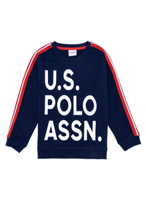 Свитшот детский US Polo Assn G083SZ0820ALCIVKIDS, темно-синий, 140