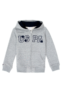 Толстовка детская US Polo Assn G083SZ0820JAXSK21, серый, 98