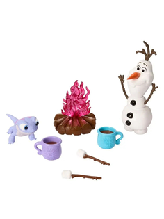Набор игровой Disney Friends Холодное сердце Олаф и Бруни у костра, с аксессуарами, HLW62