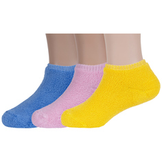 Носки детские ХОХ 3-DZ-3R18, голубой; розовый; желтый, 20-22