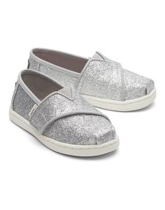 Слипоны детские Toms Alpargata 10011457, серебряный, 21