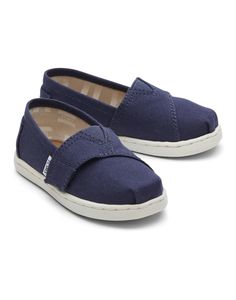 Слипоны детские Toms Alpargata 10010531, синий, 25