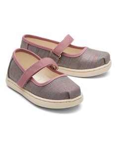 Слипоны детские Toms Mary Jane 10017776, розовый, 21