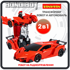 Трансформер 2в1 BONDIBOT на радиоуправлении робот и автомобиль /ВВ6066 Bondibon