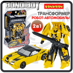 Трансформер 2в1 Bondibon, робот-автомобиль, CRD 27х18,6х6 см, цвет жёлтый, арт F