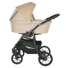 Коляска 2 в 1 Pituso Nino Ткань/Кожа Beige+Кожа Beige