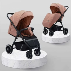 Прогулочная коляска Luxmom 720, розовый