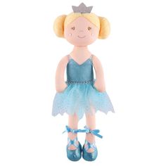 Игрушка Мягконабивная, Кукла Принцесса Лея в Голубом Платье, 38 см (MT-CR-D01202307-38) Maxitoys