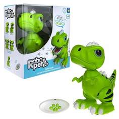 1toy Robo Pets Игрушка интерактивная Динозавр Т-РЕКС Зеленый Т22441