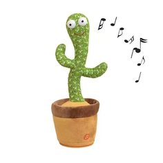 Интерактивная игрушка ПП Кактус в горшке танцующий говорящий и поющий #ПП