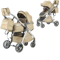 Детская коляска-трансформер 2в1 luxmom V8, желтый