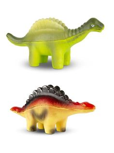 Игрушки-антистресс Maxitoys Динозавр Гигантспинозавр и Стегозавр 15 см, 2 шт