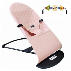 Шезлонг для новорожденного Luxmom LM-123 розовый