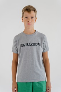 Футболка детская Bauer GRAPHIC SS CREW YTH, серый, 62 Бауэр