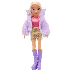 Кукла Winx Club Fashion шарнирная Стелла с крыльями и аксессуарами 6 шт, 24 см, IW01