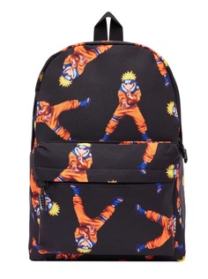 Детский рюкзак BAGS-ART с принтами, унисекс, средний, черный