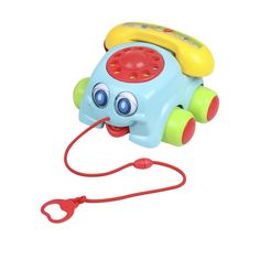Каталка Наша Игрушка "Телефончик", на веревочке, в сетке (200597028)