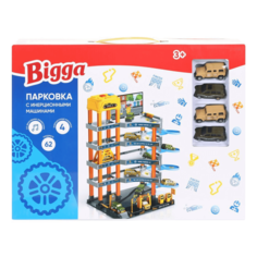 Игровой набор Bigga парковка с инерционной машиной 62 предмета
