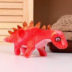 Мягкая музыкальная игрушка «Динозаврик», 27 см, цвет красный No Brand
