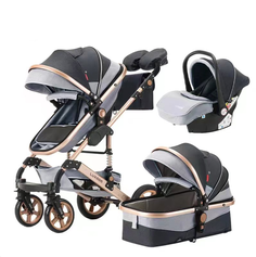 Детская коляска-трансформер 3 в 1 Luxmom 510, черный