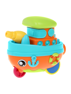 Развивающая заводная игрушка-каталка Жирафики Кораблик, 939944