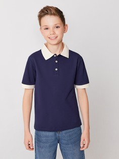 Поло с коротким рукавом ACOOLA 20100490001, синий, 122, для мальчиков
