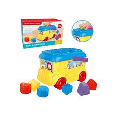 Сортер Наша Игрушка Автобус, 6 форм, 14х19х14 см, в коробке (21403)
