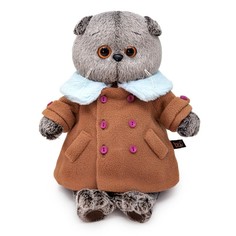 Мягкая игрушка Басик в флисовом пальто, 19 см Ks19-244 No Brand