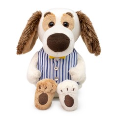 Мягкая игрушка Бартоломей BABY в жилете и с бантиком, 20 см No Brand
