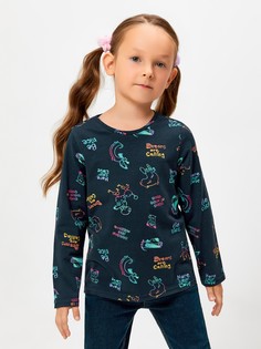 Лонгслив детский Acoola 20220150094, синий, 122